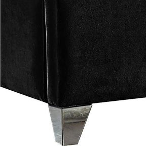 Meridian Furniture Zuma Black Velvet Full Bed-Minimal & Modern