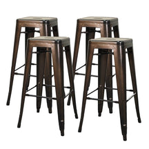 Metropolis Metal Backless Bar Stool (Set of 4) by New Pacific Direct - 938630(C1)