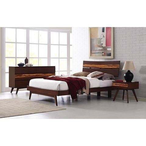 5pc Greenington Azara Modern Bamboo Platform California King Bedroom Set (Includes: 1 California King Bed, 2 Nightstands, 2 Dressers)-Minimal & Modern