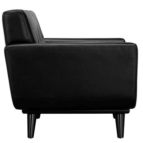 Modway Furniture Modern Engage 2 Piece Leather Living Room-Minimal & Modern