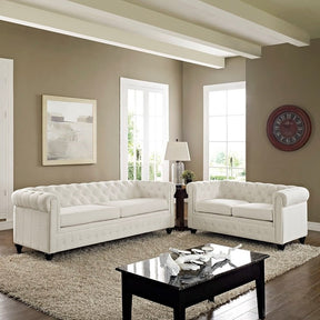 Modway Furniture Modern Earl 2 Piece Fabric Living Room Set-Minimal & Modern