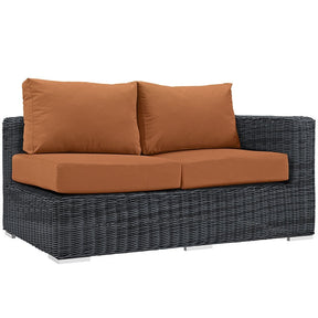 Modway Furniture Modern Summon 7 Piece Outdoor Patio Sunbrella® Sectional Set-Minimal & Modern
