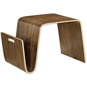 Modway Furniture Modern Polaris Wood Side Table In Walnut EEI-2092-WAL-Minimal & Modern