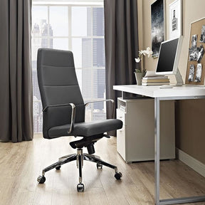 Modway Furniture Modern Stride Highback Office Chair in Gray EEI-2120-GRY-Minimal & Modern