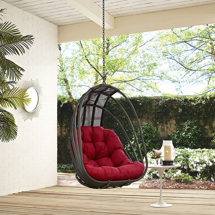 Modway Furniture Modern Whisk Outdoor Patio Swing Chair-Minimal & Modern