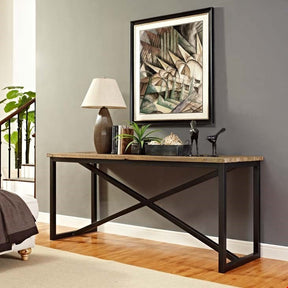 Modway Furniture Modern Traverse Wood Stand In Brown-Minimal & Modern