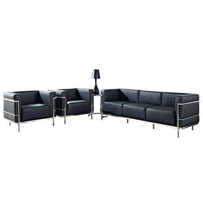 Modway Furniture Modern Charles Grande 4 Piece Sofa Set In Black EEI-891-Minimal & Modern