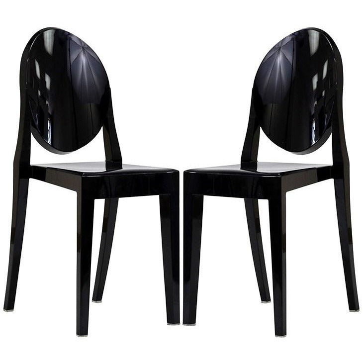 Modway Furniture Modern Casper Dining Chairs Set of 2-Minimal & Modern