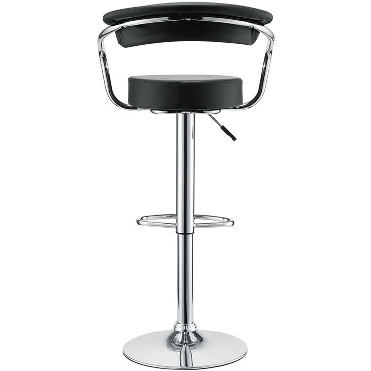 Modway Furniture Modern Diner Bar Stool Set of 3 In Black EEI-931-BLK-Minimal & Modern