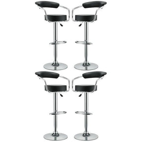 Modway Furniture Modern Diner Bar Stool Set of 4 In Black EEI-932-BLK-Minimal & Modern