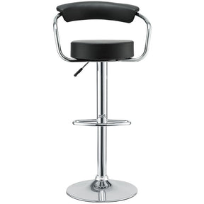 Modway Furniture Modern Diner Bar Stool Set of 4 In Black EEI-932-BLK-Minimal & Modern