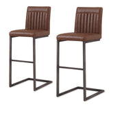 Ronan PU Leather Bar Stool (Set of 2) by New Pacific Direct - 1060009