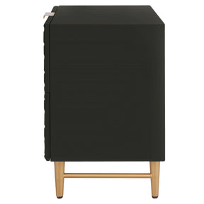 Reggie 2-Drawer Geometric Side Table by New Pacific Direct - 2100037