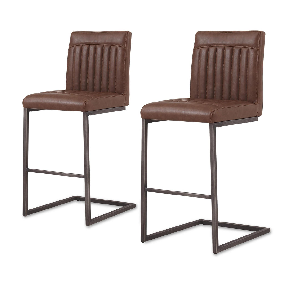 Ronan PU Leather Counter Stool (Set of 2) by New Pacific Direct - 1060008