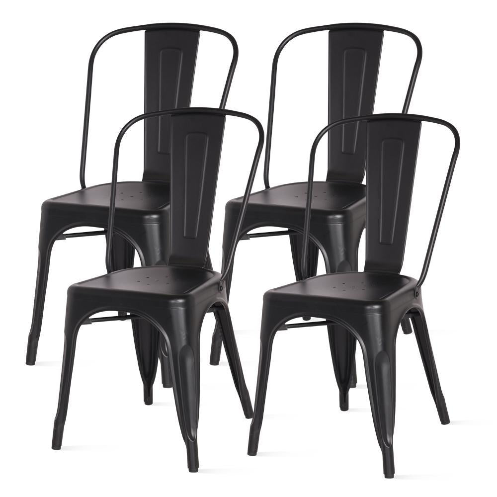 Metropolis Metal Side Chair (Set of 4) by New Pacific Direct - 938233(F1)