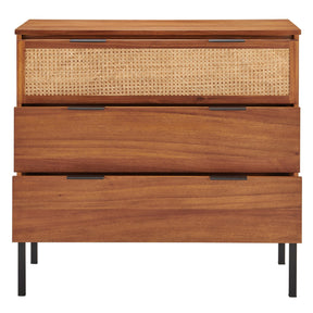 Caine Rattan Chest 3 Drawers by New Pacific Direct - 8000062