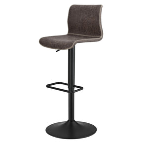 Jayden PU Leather Low back Gaslift Bar Stool (Set of 2) by New Pacific Direct - 9300039