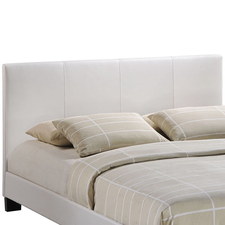 Modway Furniture Modern Alex Full Vinyl Bed In White MOD-5199-WHI-SET-Minimal & Modern