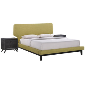 Modway Furniture Modern Bethany 3 Piece Queen Bedroom Set-Minimal & Modern