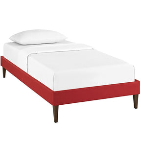 Modway Furniture Modern Sharon Twin Fabric Bed Frame with Squared Tapered Legs-Minimal & Modern