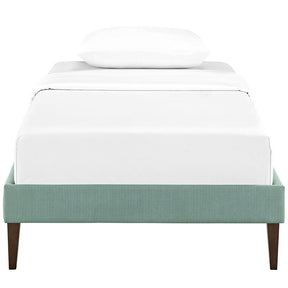 Modway Furniture Modern Sharon Twin Fabric Bed Frame with Squared Tapered Legs-Minimal & Modern