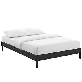 Modway Furniture Modern Sharon Full Vinyl Bed Frame with Squared Tapered Legs-Minimal & Modern