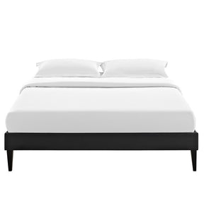 Modway Furniture Modern Sharon Full Vinyl Bed Frame with Squared Tapered Legs-Minimal & Modern