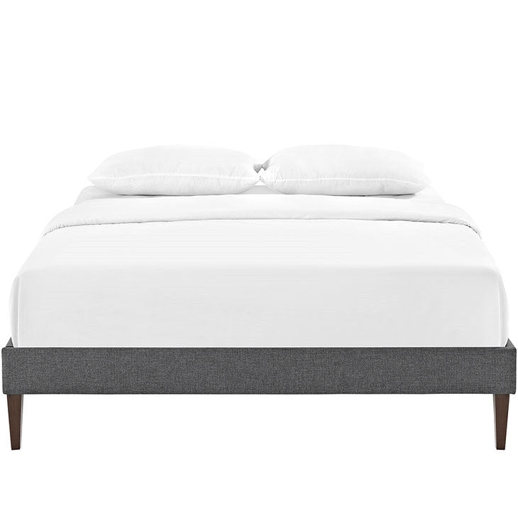 Modway Furniture Modern Sharon Queen Fabric Bed Frame with Squared Tapered Legs-Minimal & Modern