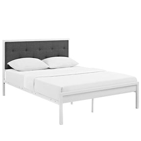 Modway Furniture Modern Lottie Queen Fabric Bed-Minimal & Modern