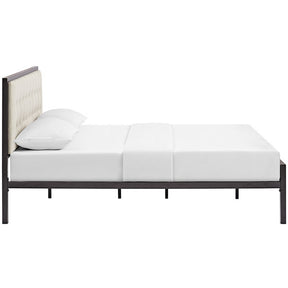 Modway Furniture Modern Millie King Fabric Bed-Minimal & Modern