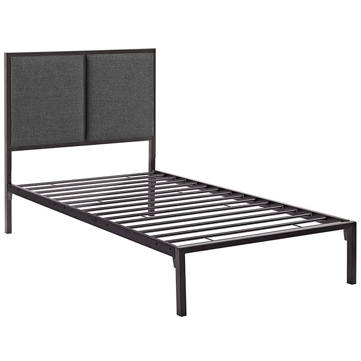 Modway Furniture Modern Della Twin Fabric Bed-Minimal & Modern