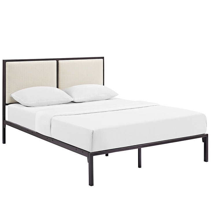Modway Furniture Modern Della Queen Fabric Bed-Minimal & Modern