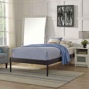 Modway Furniture Modern Elsie Twin Fabric Bed Frame-Minimal & Modern