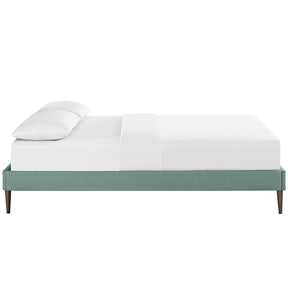 Modway Furniture Modern Sherry Full Fabric Bed Frame with Round Tapered Legs-Minimal & Modern