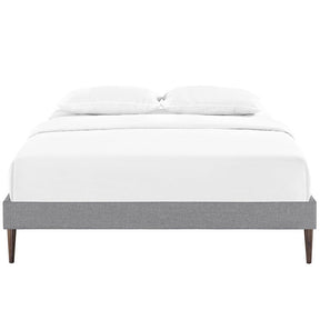 Modway Furniture Modern Sherry Full Fabric Bed Frame with Round Tapered Legs-Minimal & Modern
