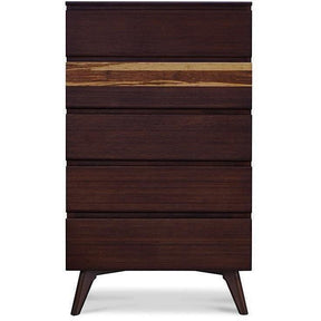 Greenington Azara Modern Bamboo Five Drawer Dresser Chest-Minimal & Modern