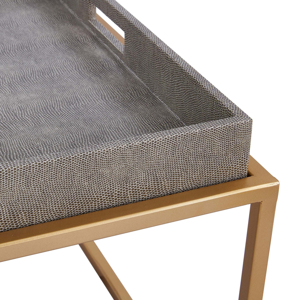 Feyre Faux Shagreen Removable Tray Coffee Table by New Pacific Direct - 1600046