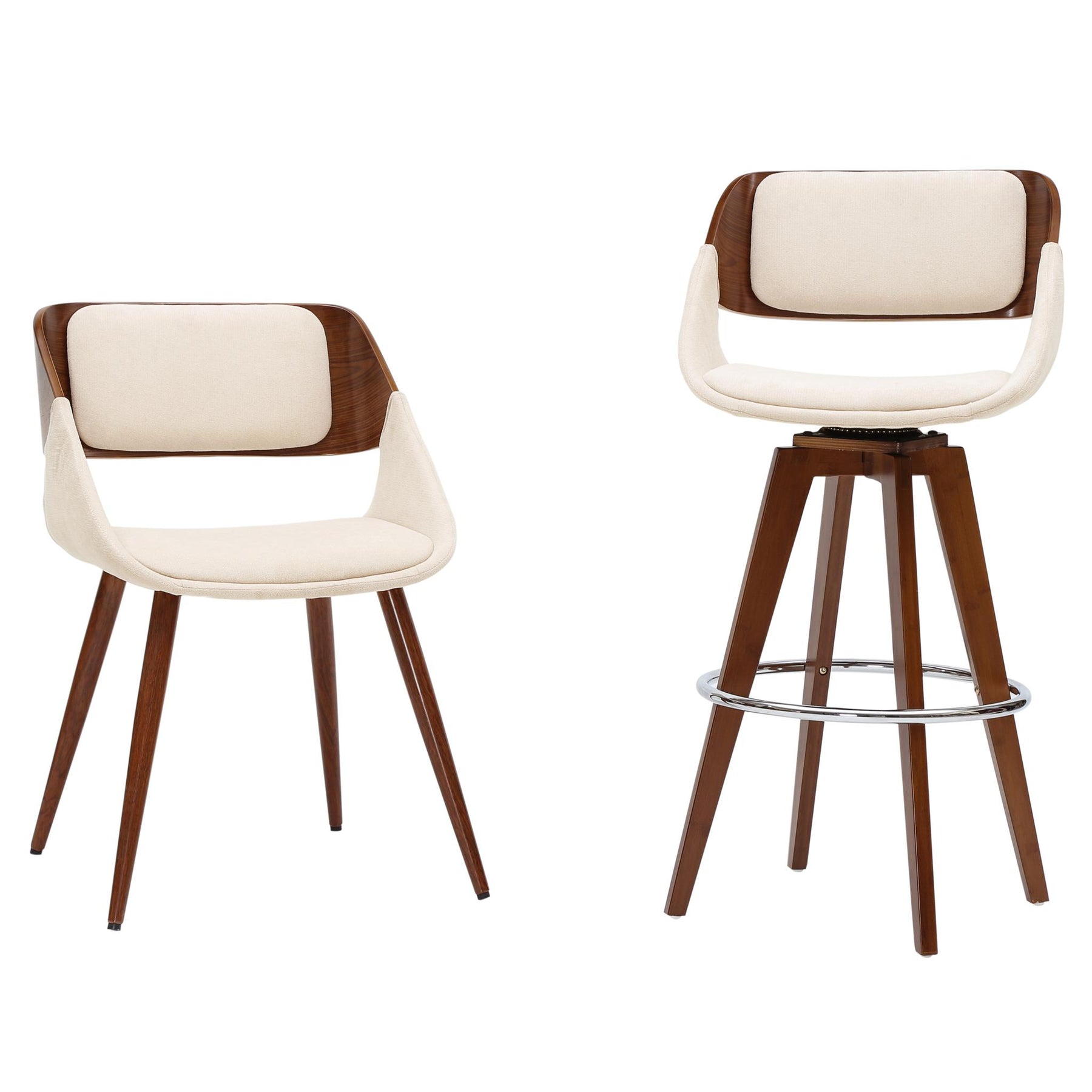 Cyprus Swivel Fabric Bar Stool by New Pacific Direct - 1160004