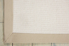 Nourison White Sisal Soft Area Rug - SSF02, Minimal & Modern 1