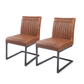 Ronan PU Leather Dining Chair (Set of 2) by New Pacific Direct - 1060002