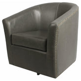 Ernest Bonded Leather Swivel Chair by New Pacific Direct - 1900046