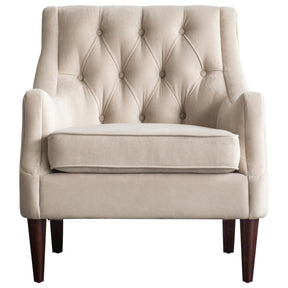 Marlene Velvet Fabric Tufted Accent Chair by New Pacific Direct - 1900121