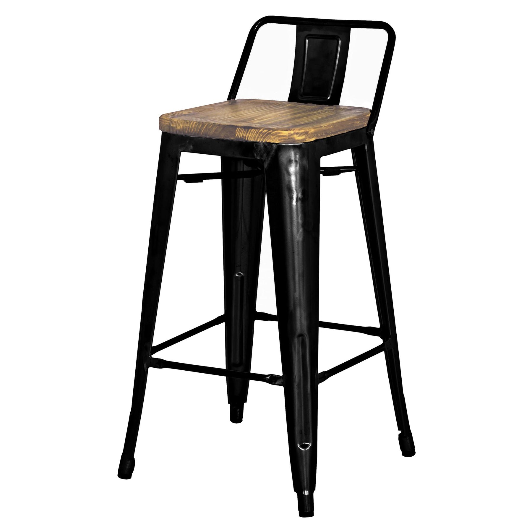 Metropolis Low Back Bar Stool (Set of 4) by New Pacific Direct - 938537
