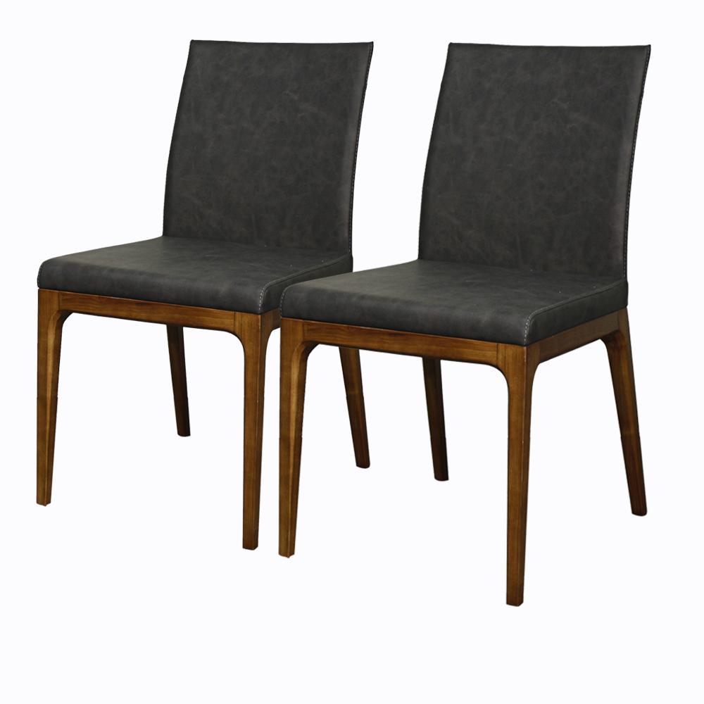 Devon PU Leather Chair (Set of 2) by New Pacific Direct - 448237P