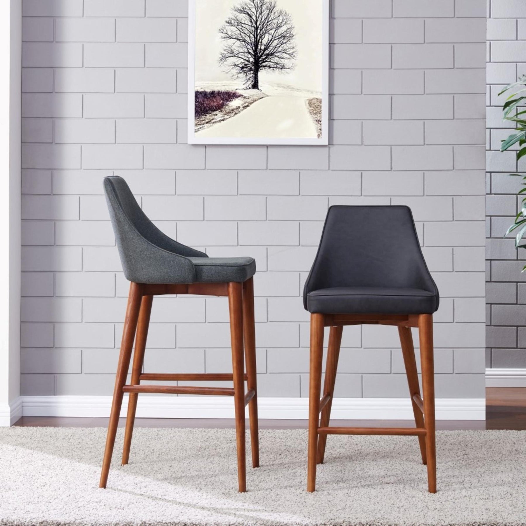 Erin PU Leather Counter Stool by New Pacific Direct - 448628P
