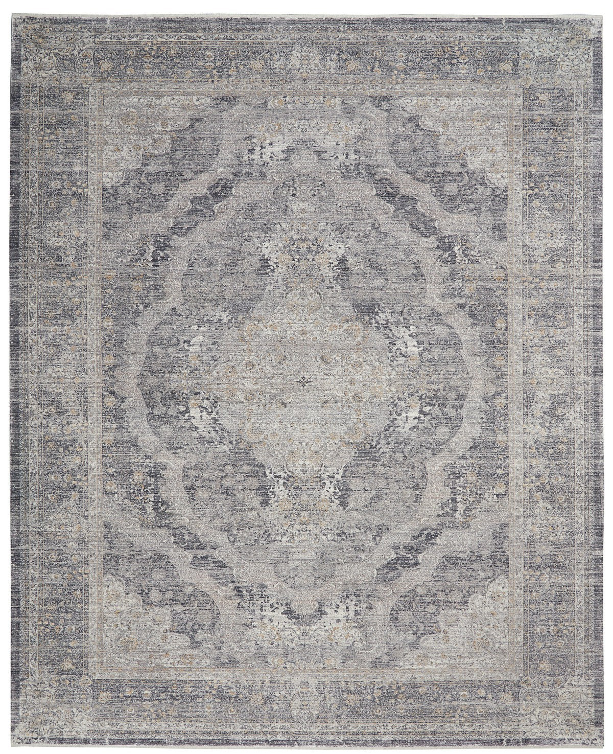 Nourison Charcoal/Cream Starry Nights Area Rug - STN05