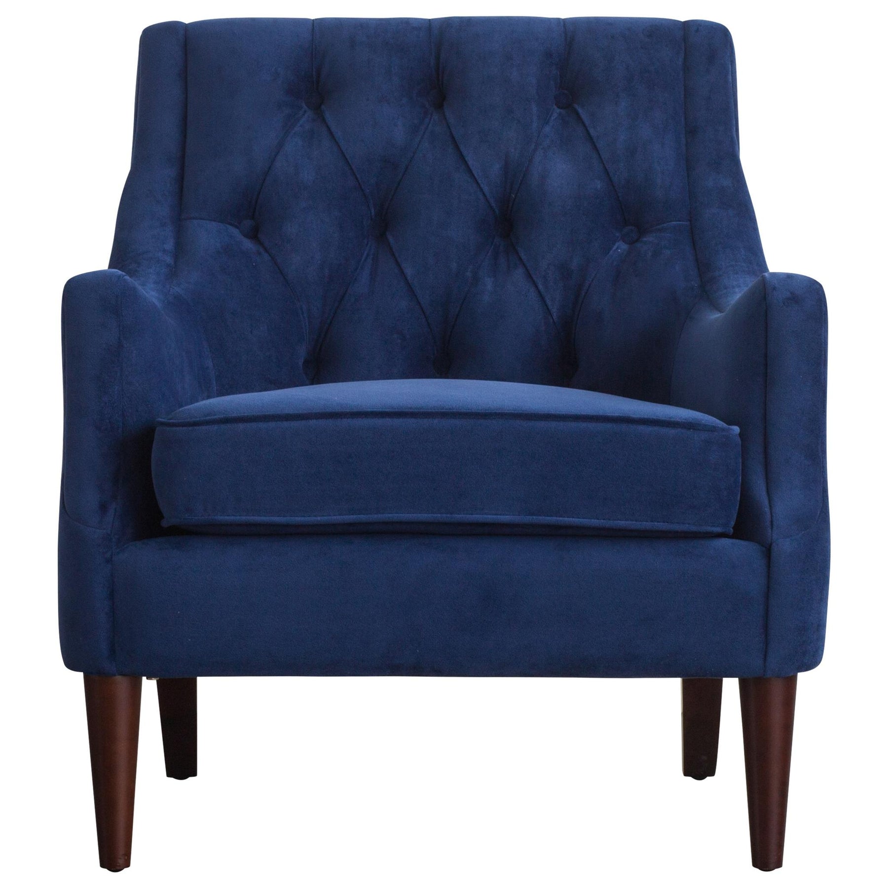 Marlene Velvet Fabric Tufted Accent Chair by New Pacific Direct - 1900121