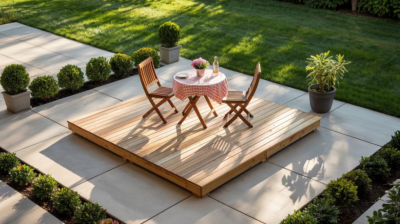 13 Concrete Patio and Wood Deck Ideas That Fit Any Home - Minimal And ...