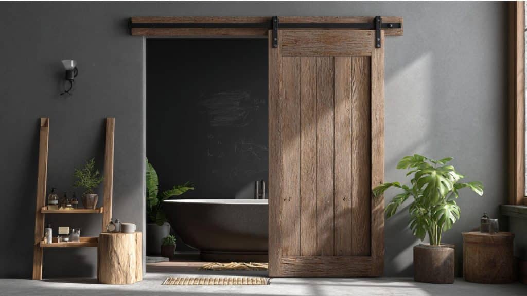 Barn Door with Chalkboard Paint