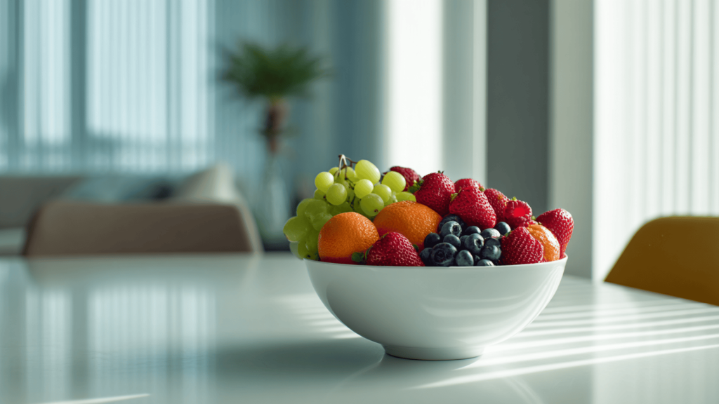 Bowl of Fresh Fruit as a Centerpiece